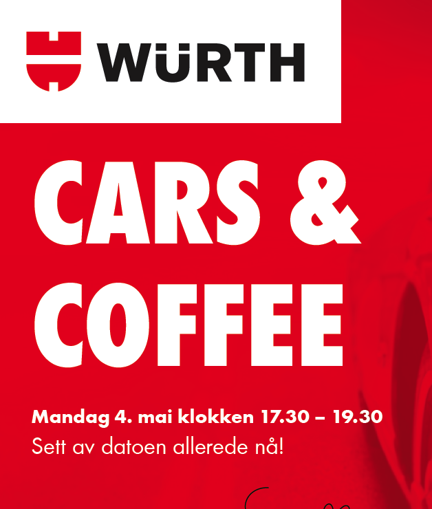 Artikkelbilde til artikkelen Wūrth Norge inviterer til Cars & Coffee
